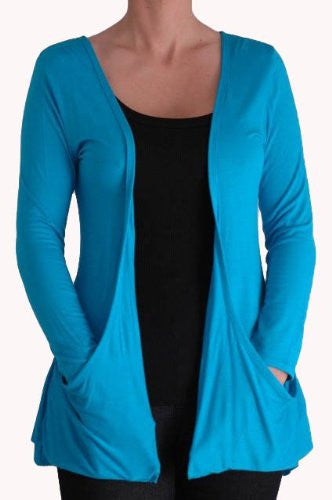 Ocean Casual Lightweight Waterfall Shrug FishTail Cardigan EYECATCH.COM