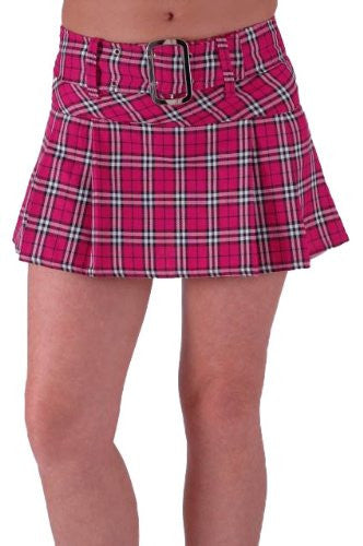 Plaid pencil skirt pink best sale