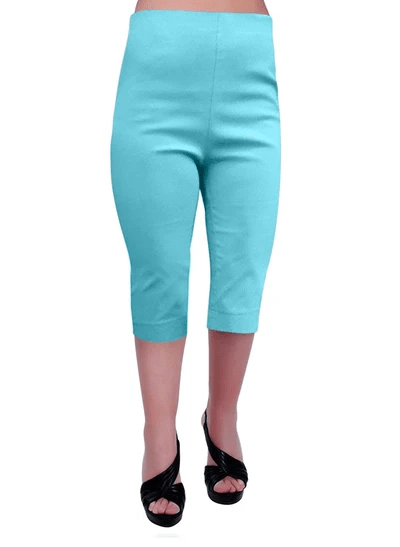 Buy URBAN STITCH Womens Capri Trousers Ladies Three Quarter Soft 3/4  Cropped Pants UK Ladies Stretch Pull on Trousers Elasticated Waist Plus  Size Summer Shorts Online at desertcartINDIA